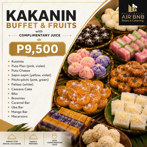 Kakanin Buffet & Fruits w/ Juice